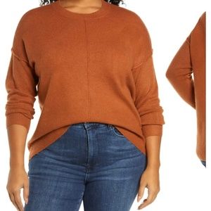 Vince Camuto  center seam crewneck sweater